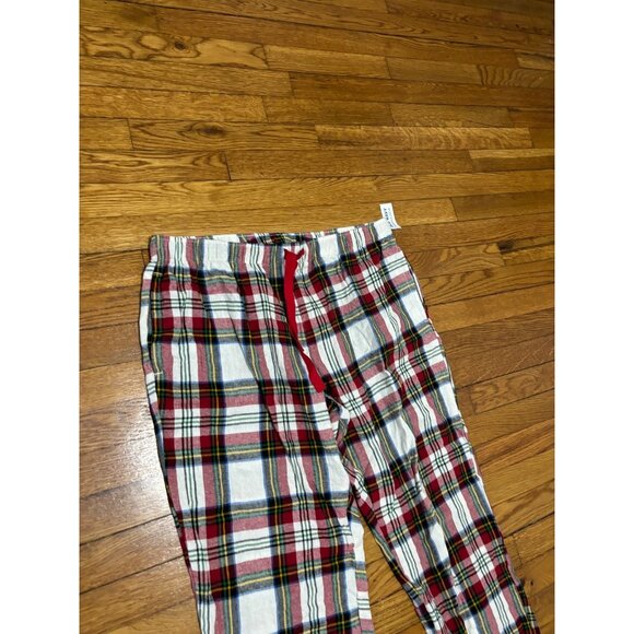 Old Navy Womens Flannel Pajama Pants Size XL Christmas Plaid 100% Cotton NWT - Picture 2 of 6